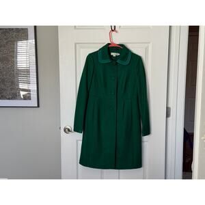Boden Green Big Button Coat